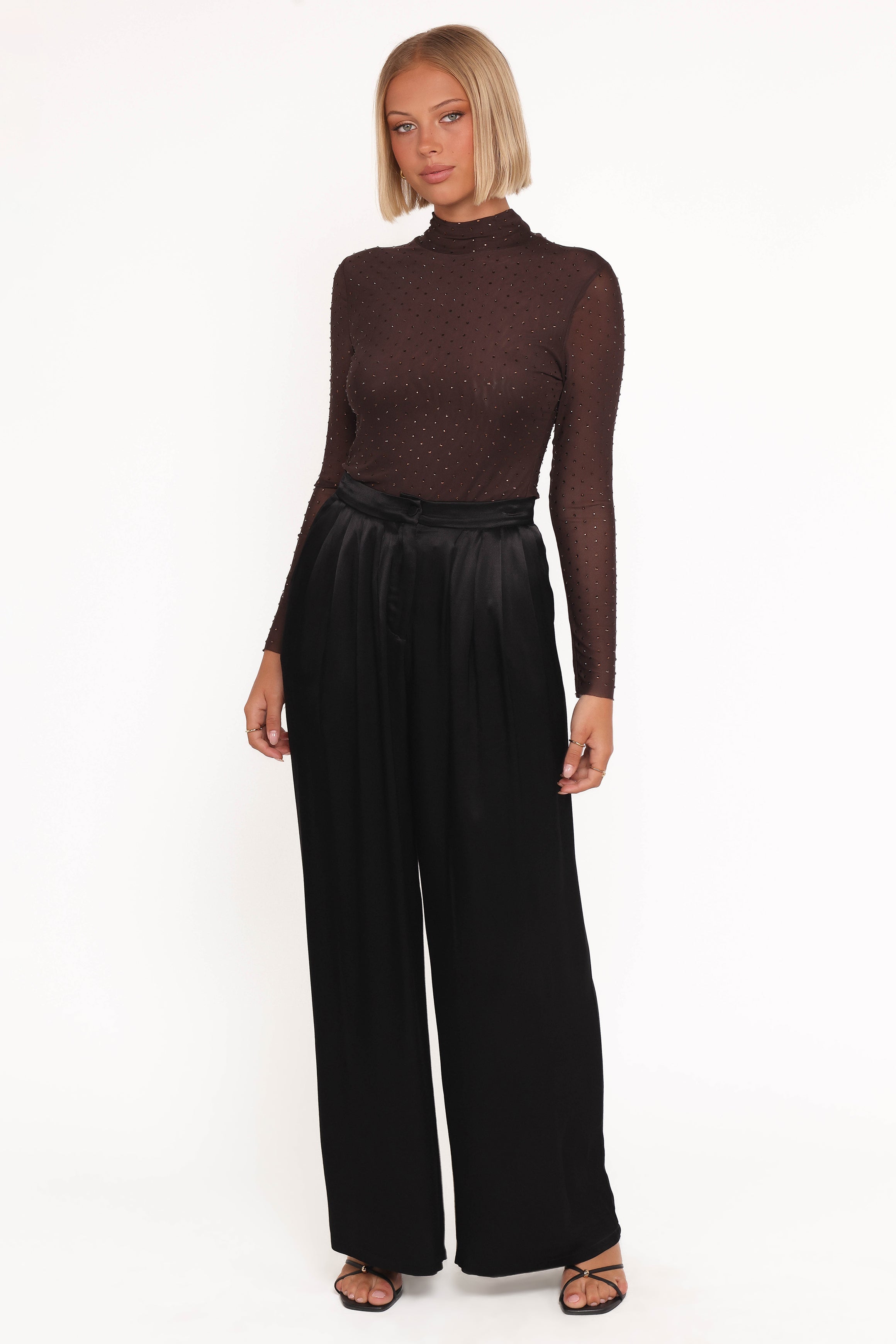 Joyce Wide Leg Pant - Black