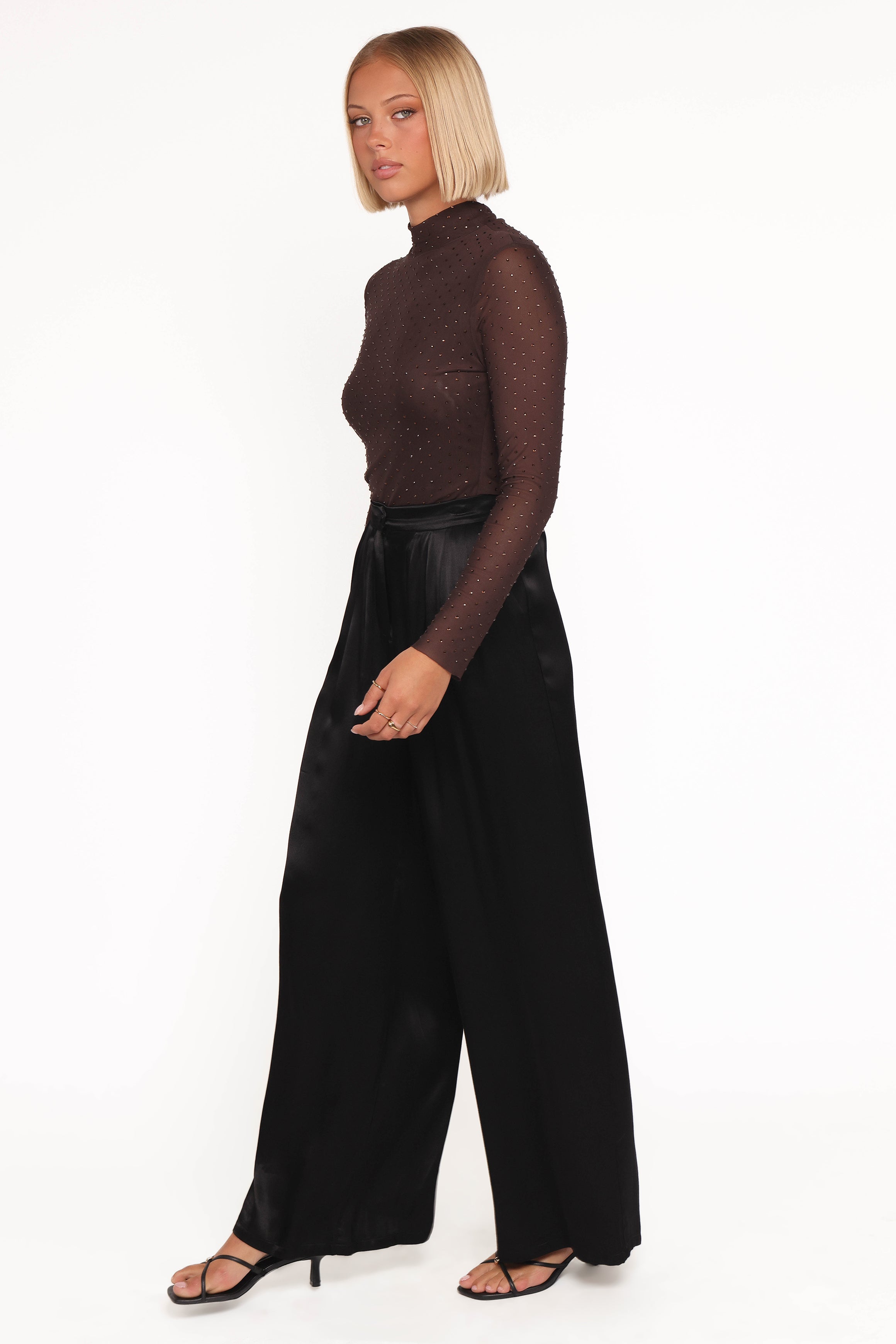 Joyce Wide Leg Pant - Black