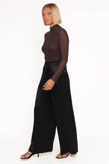 Joyce Wide Leg Pant - Black