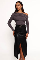 Jasmyn Midi Skirt - Black