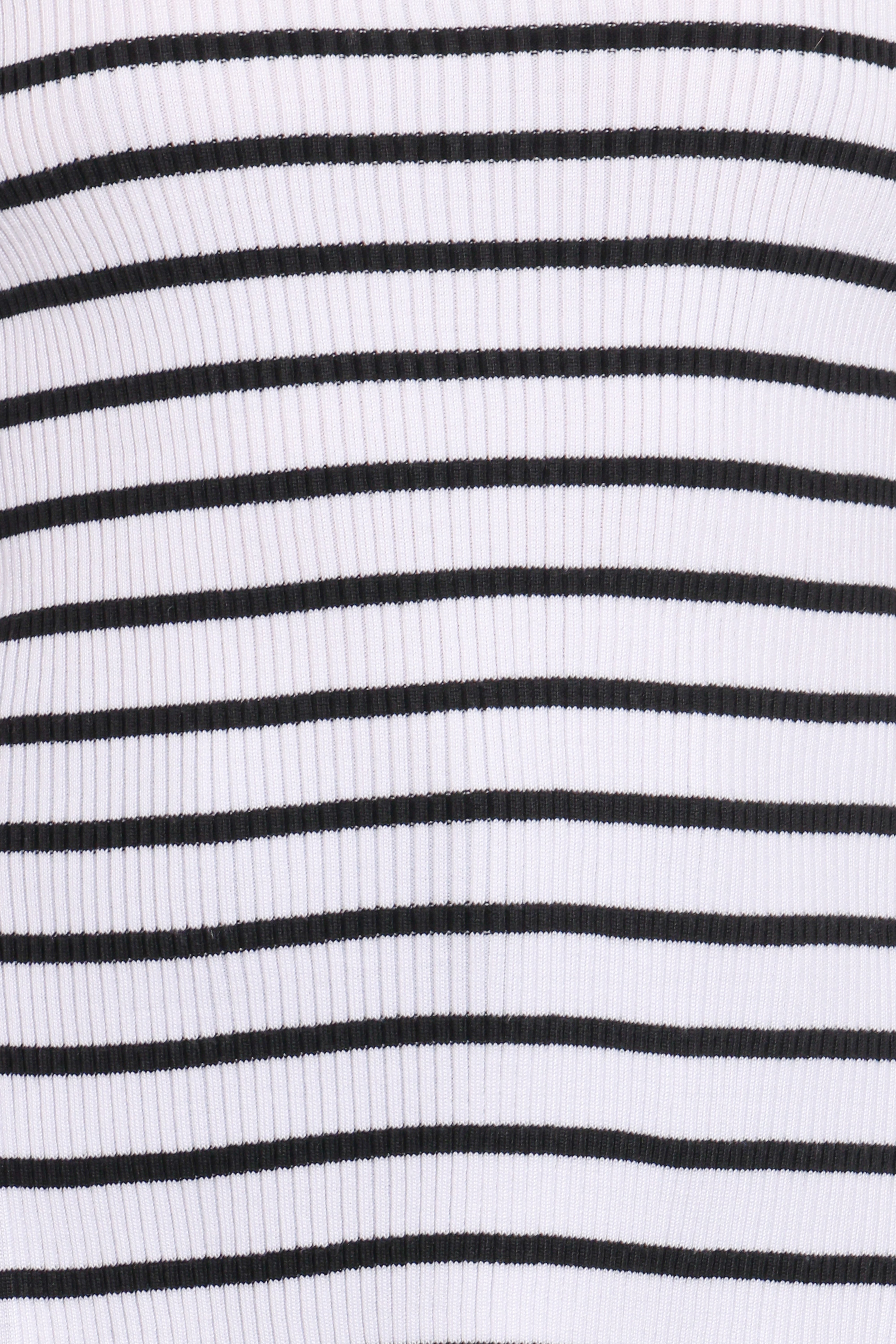Alvina Knit Top - White Black Stripe