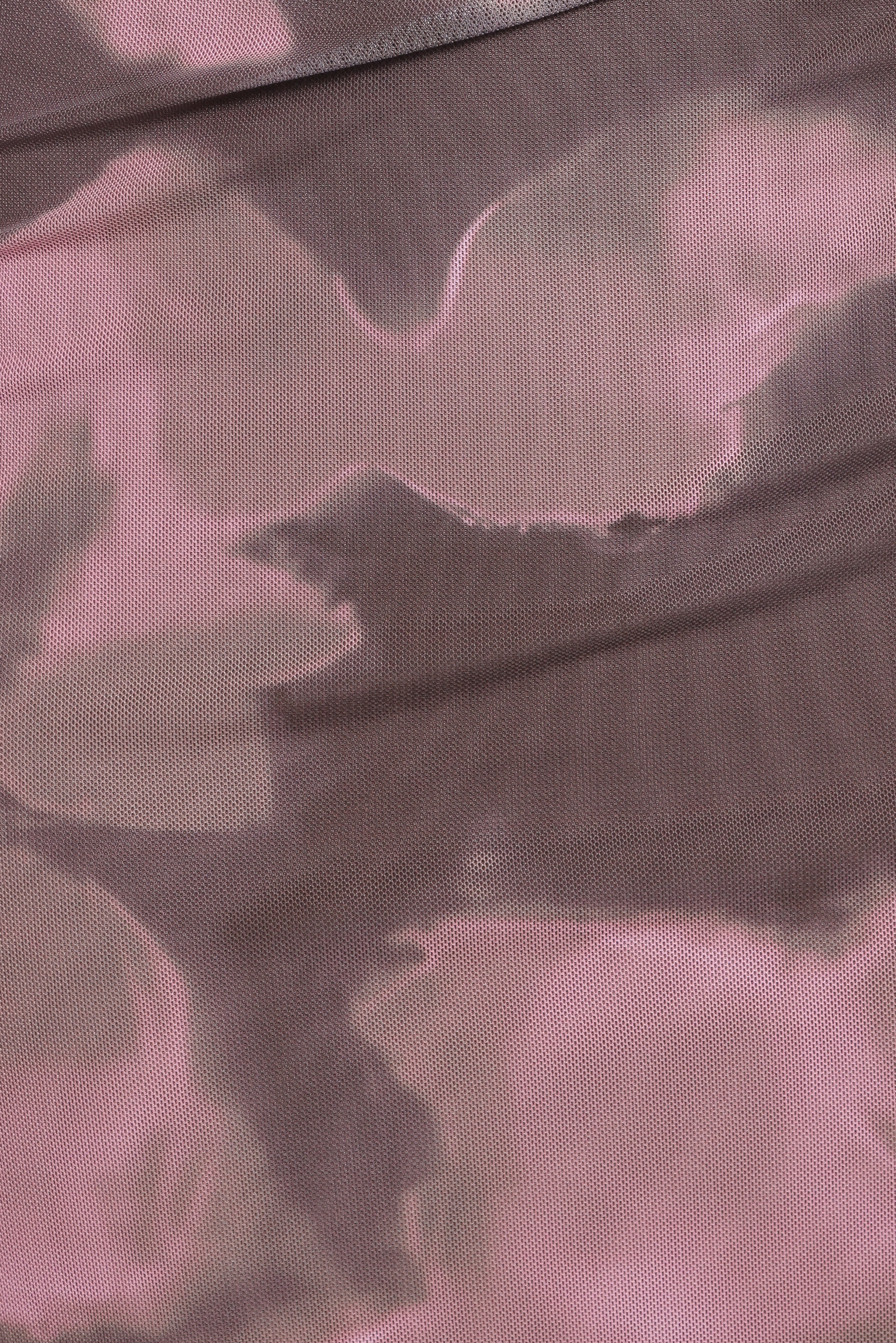 Caelira Off Shoulder Top - Pink/Brown Print