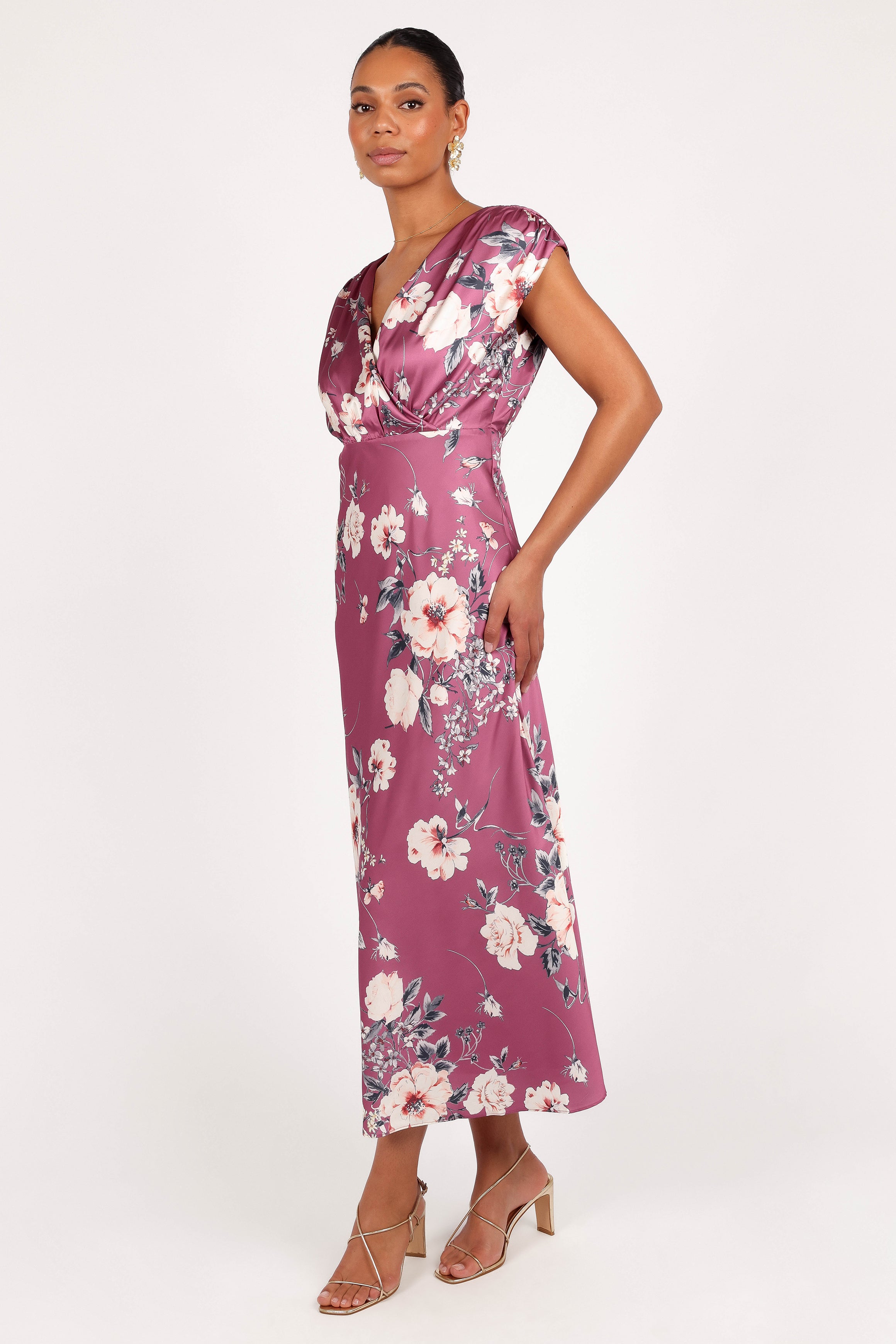 Amarlee Maxi Dress - Dark Rose Floral