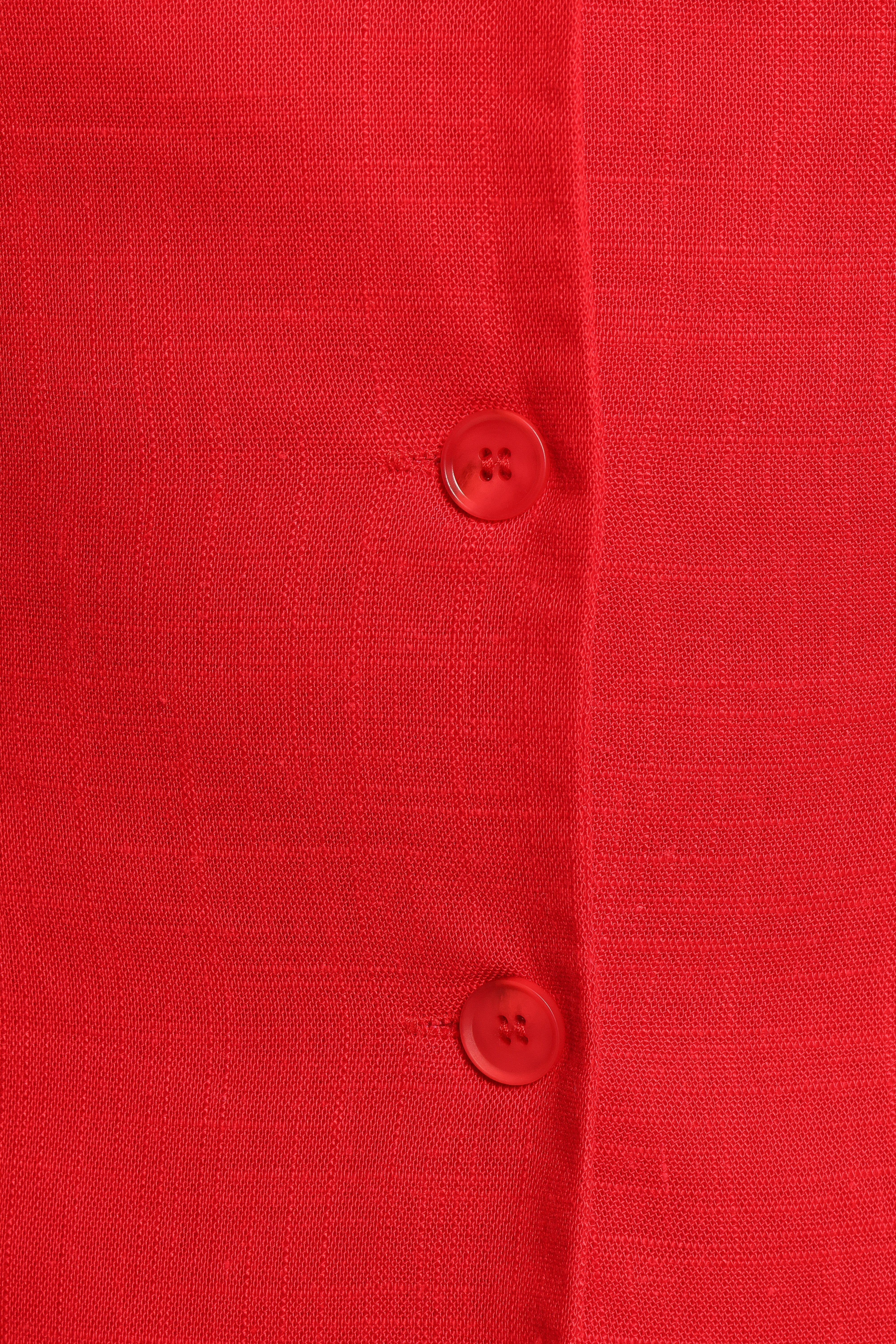 Amia Linen Blend Vest Top - Red