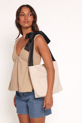 Amity Bow Bag - White