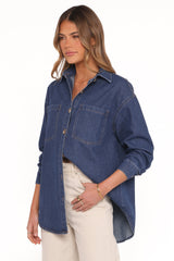 Anicia Denim Shirt - Dark