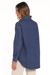 Anicia Denim Shirt - Dark