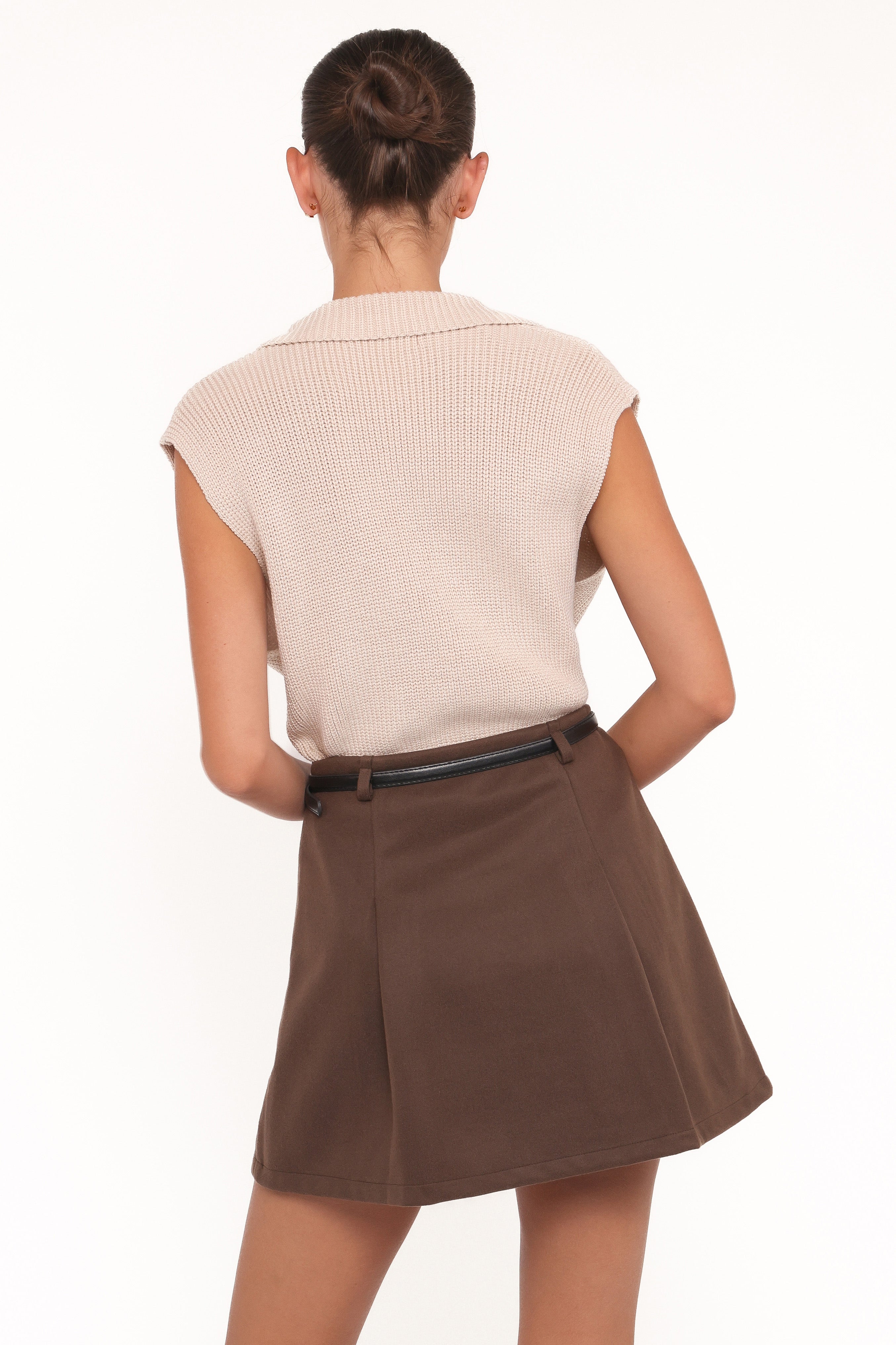 Asha Knitted Top - Beige