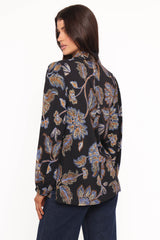 Bennett Shirt - Black Floral