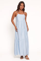 Bennie Midi Dress - Pale Blue