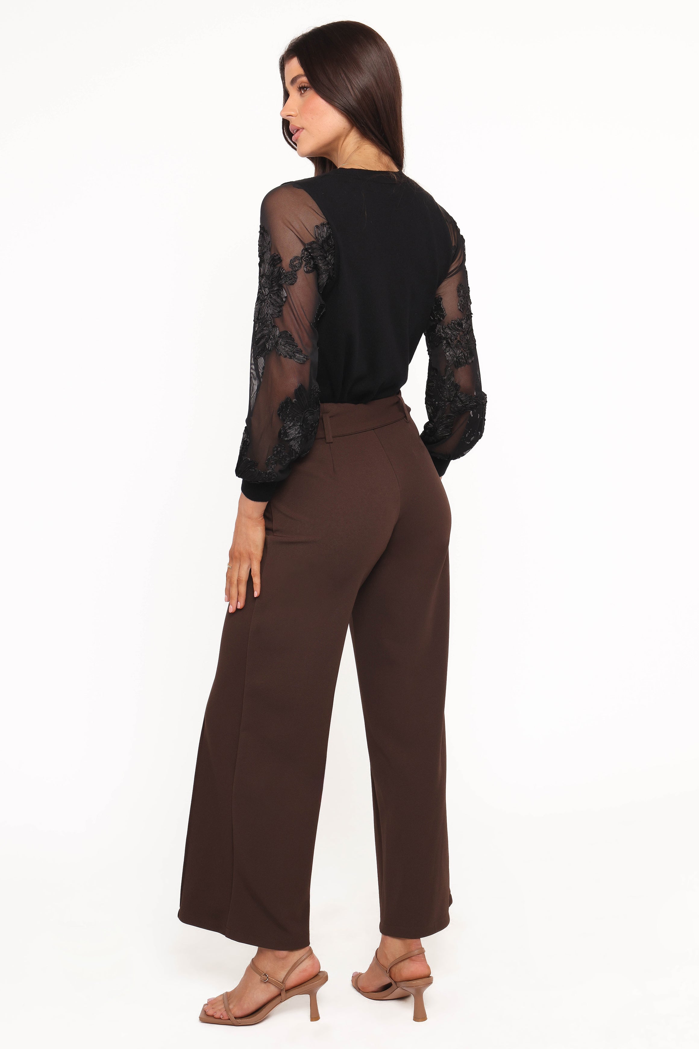 Benton Belted Pant - Brown