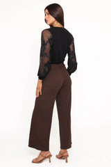 Benton Belted Pant - Brown