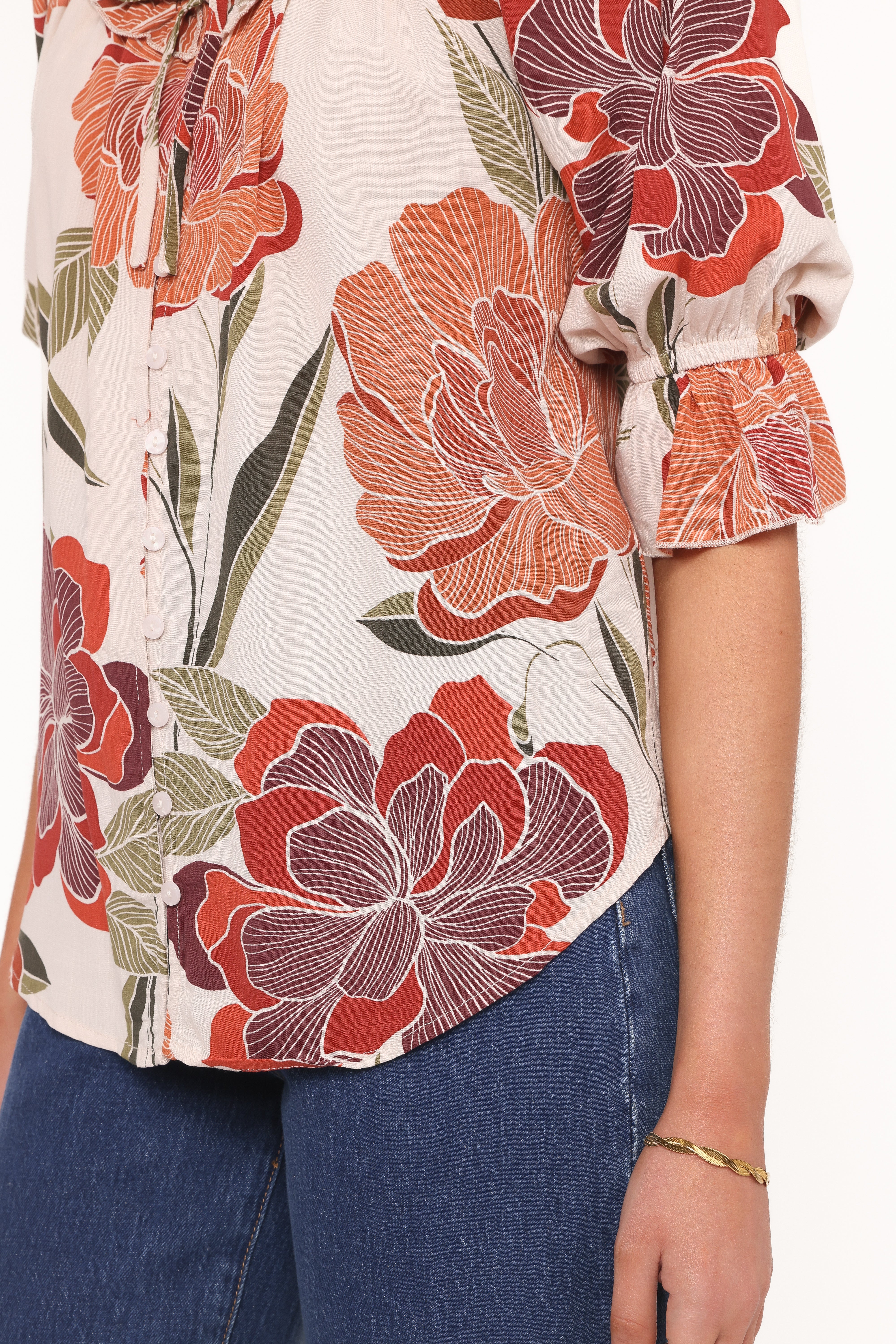 Bertha Top - Fall Floral