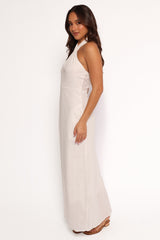 Betsy Halterneck Maxi Dress - White