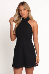 Betsy Halterneck Mini Dress - Black