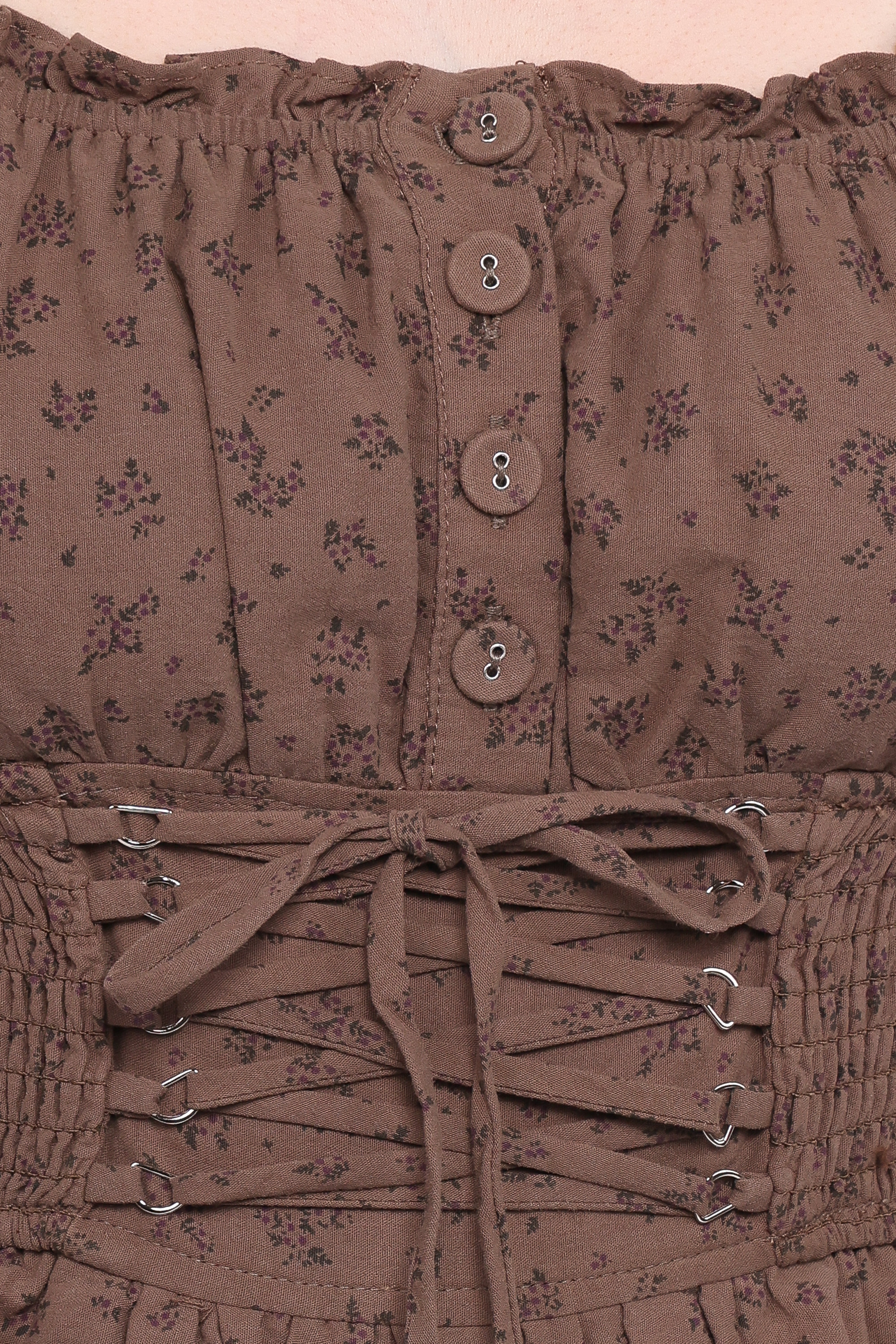 Bridget Jumpsuit - Taupe Purple Floral