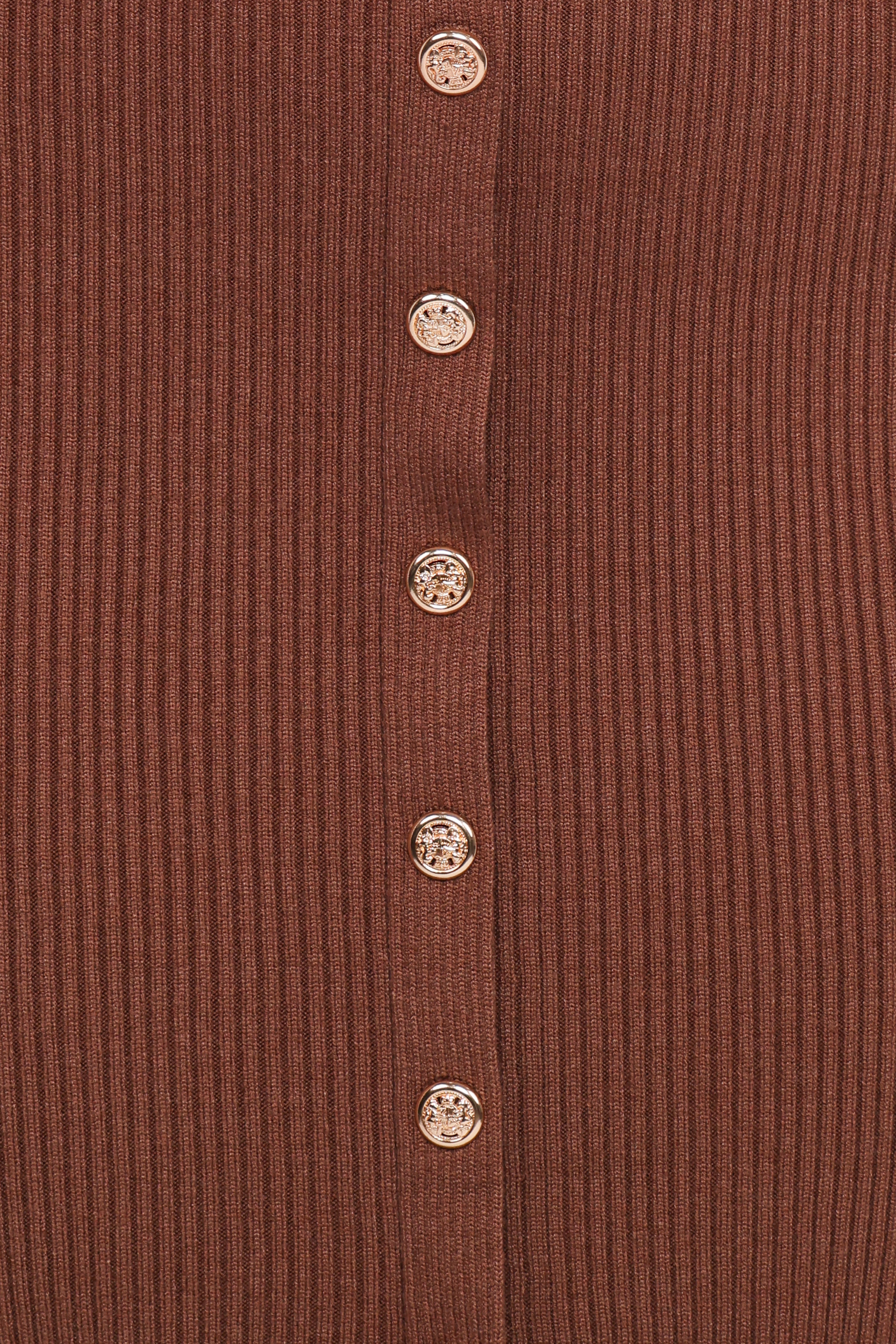 Brydie Long Sleeve Midi Dress - Chocolate Brown