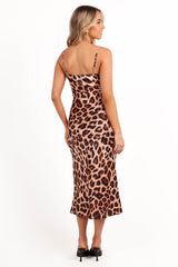 Brynley Midi Dress - Leopard
