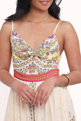 Caelia Maxi Dress - Yellow Multi