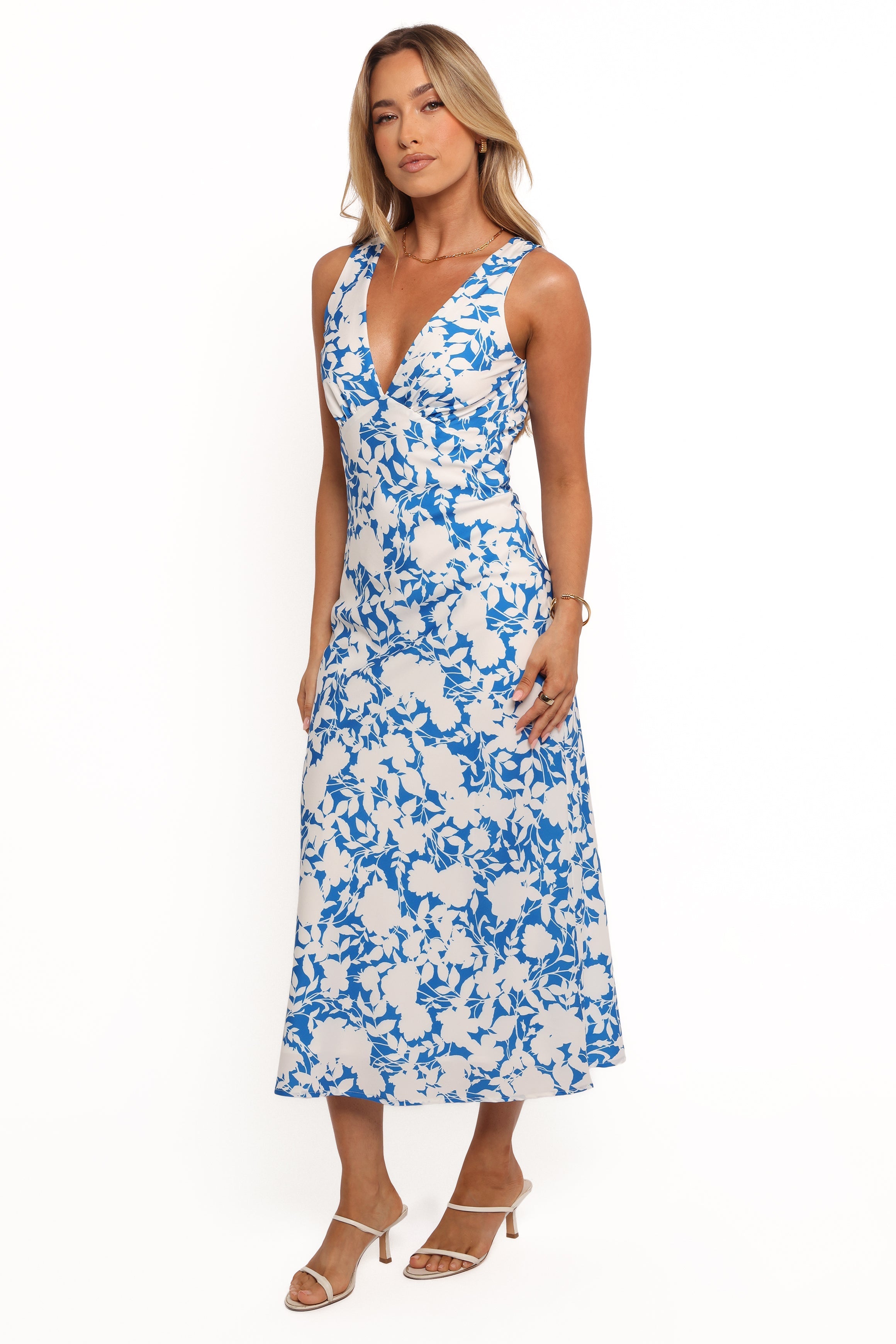 Caia Maxi Dress - Blue Floral