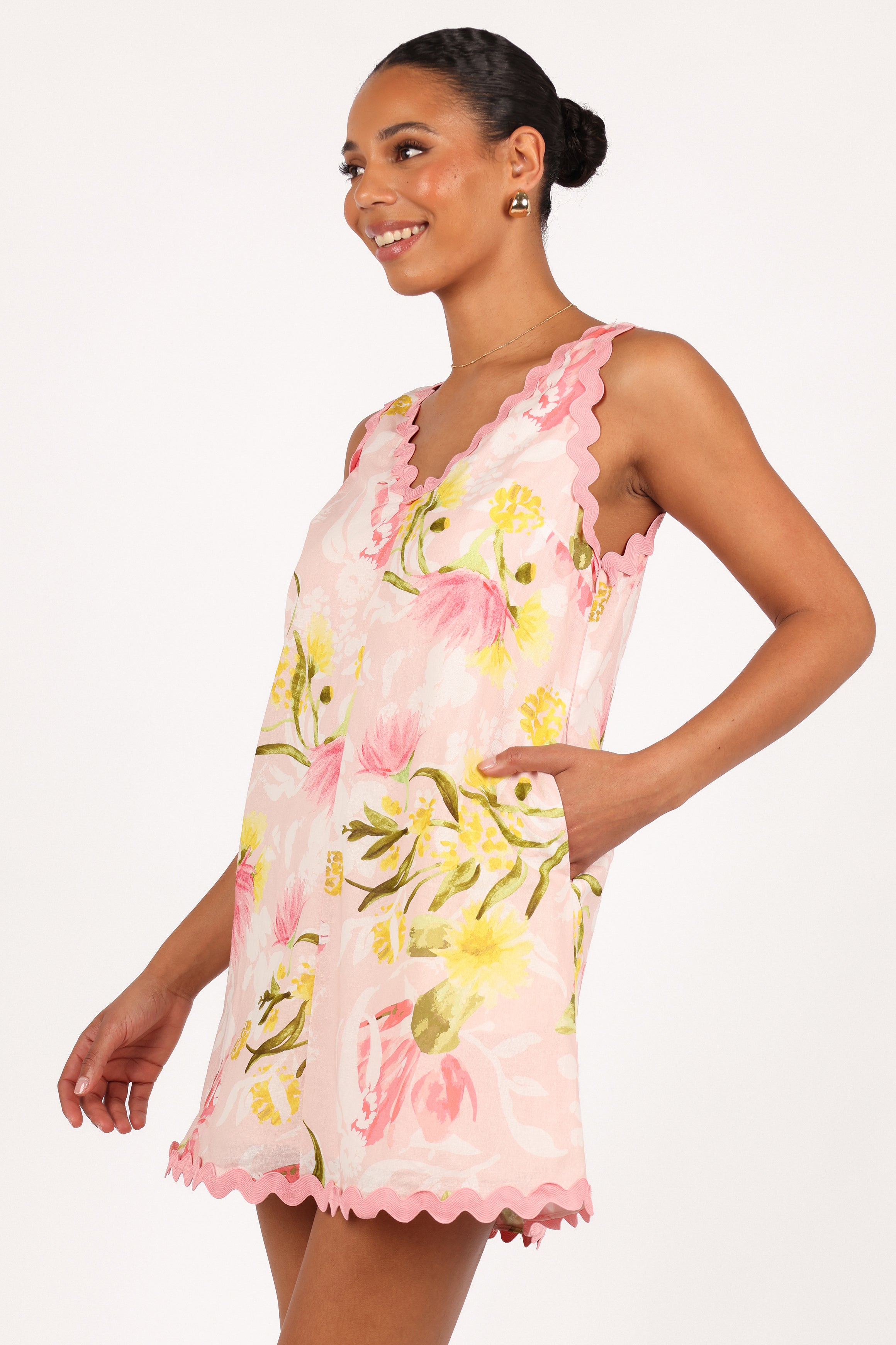 Calliope Mini Dress - Acacia Blossom