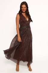Cara Maxi Dress - Bronze