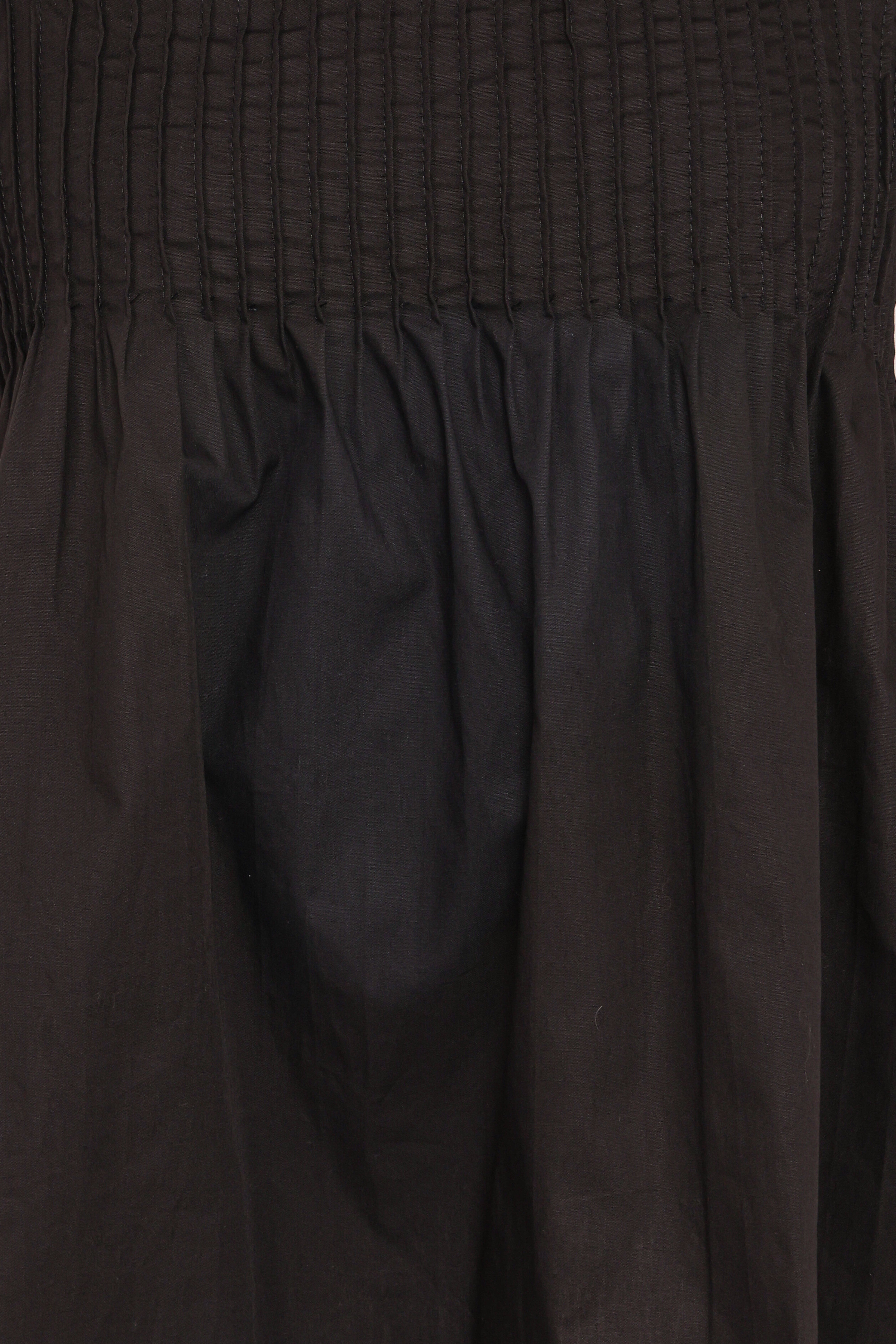 Carson Pleated Top - Black