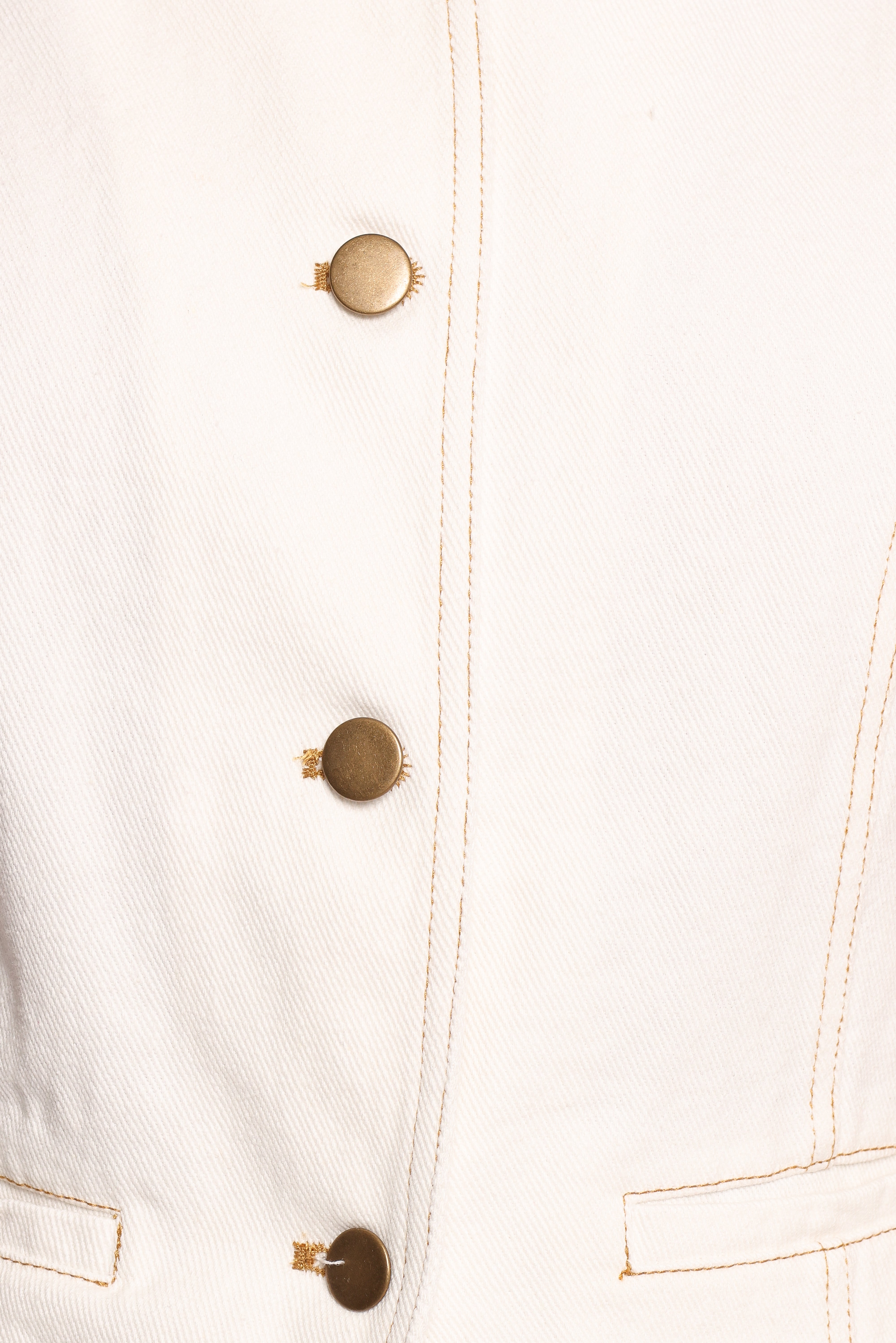 Kristy Denim Vest - White