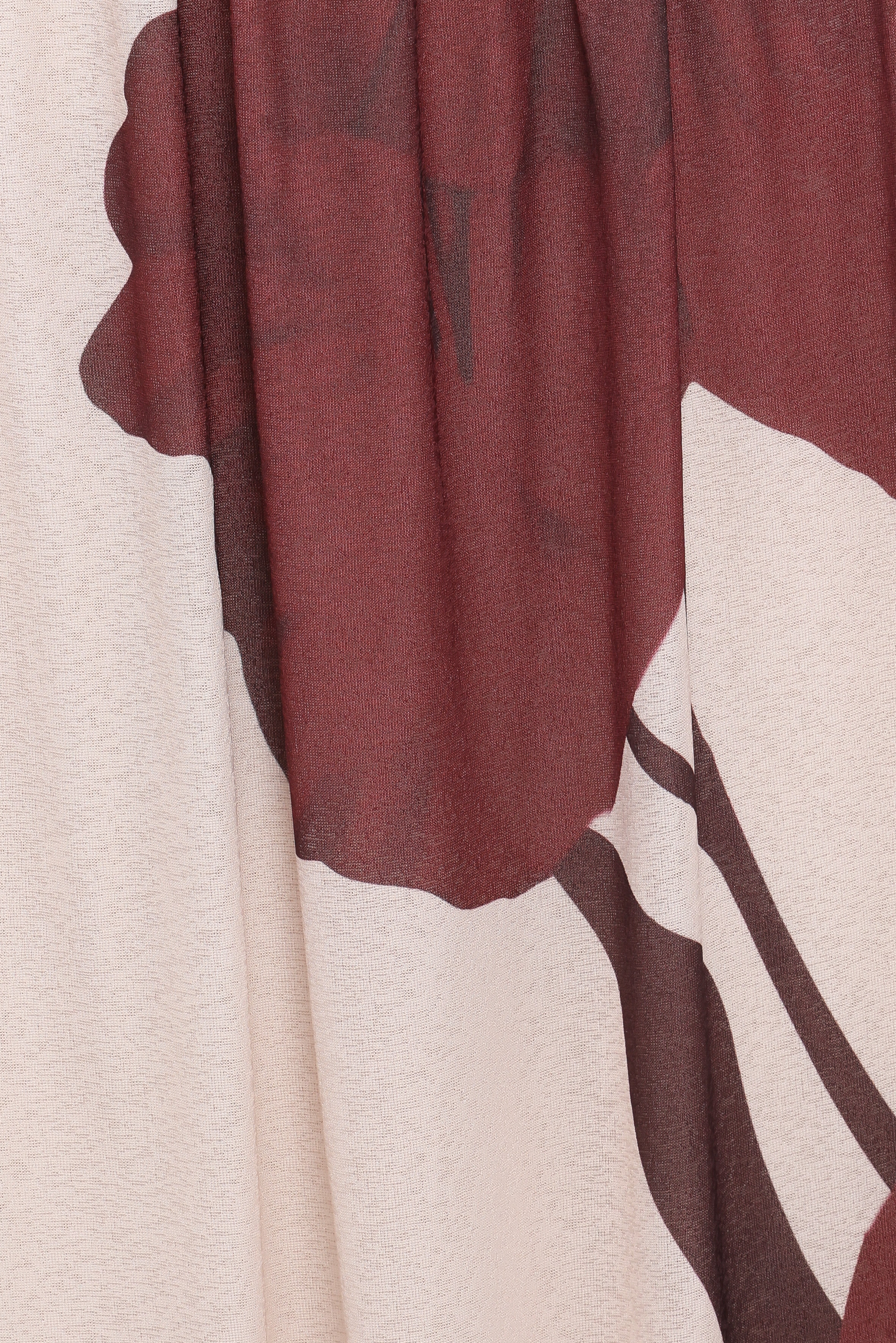 Cascade Maxi Skirt - Cream Brown Floral