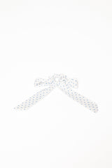 Cass Bow Scrunchie - White