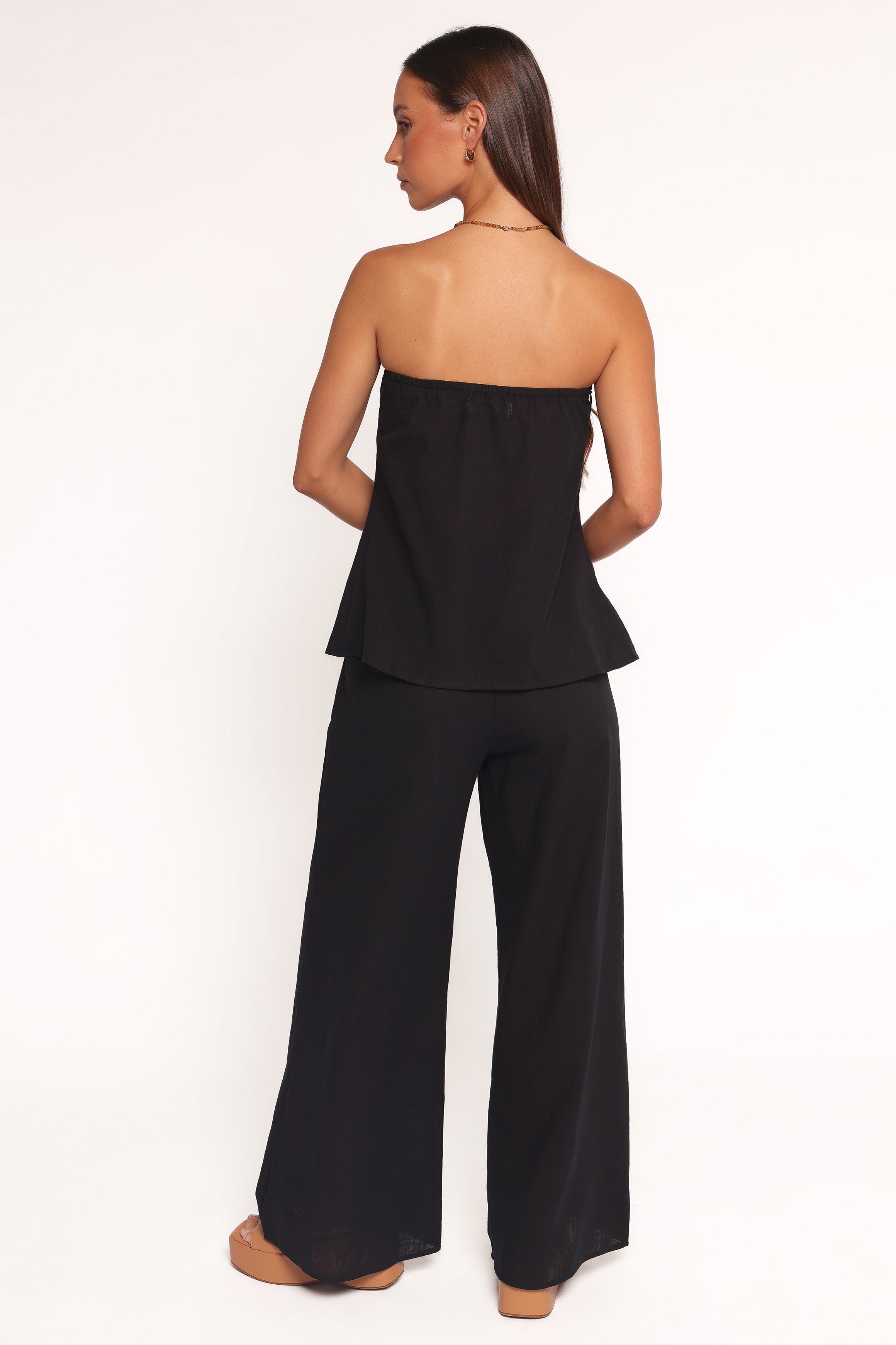 Charlie Strapless Pant Set - Black