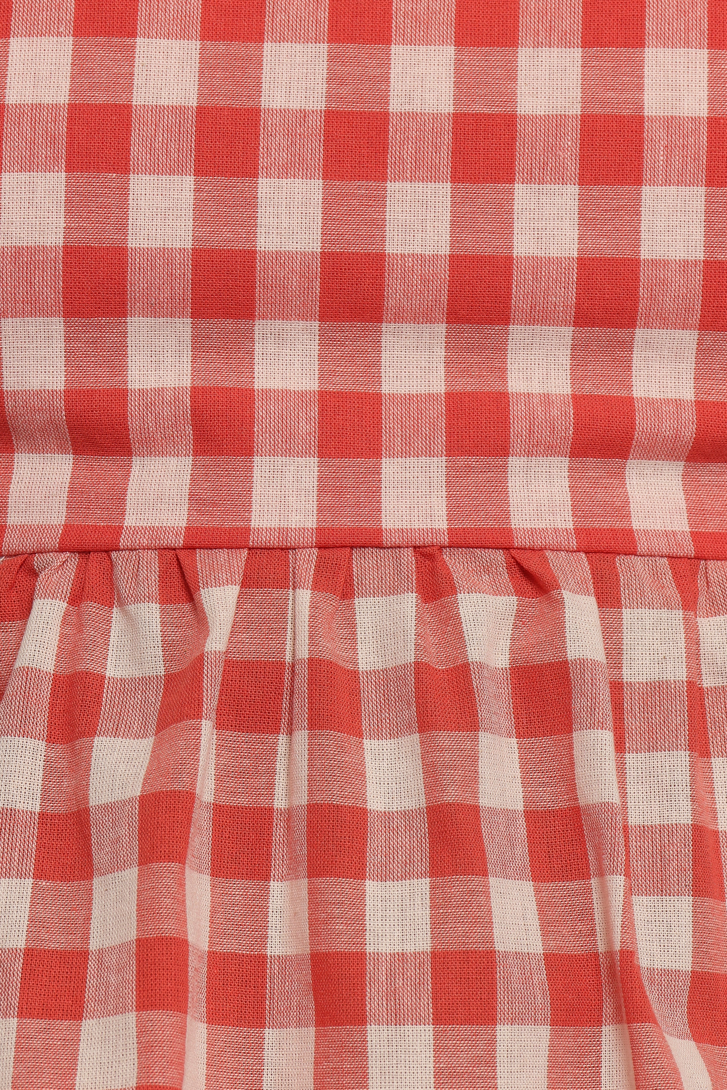 Chatham Top - Red Gingham