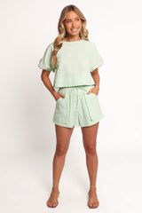 Chelsey Linen Set - Sage