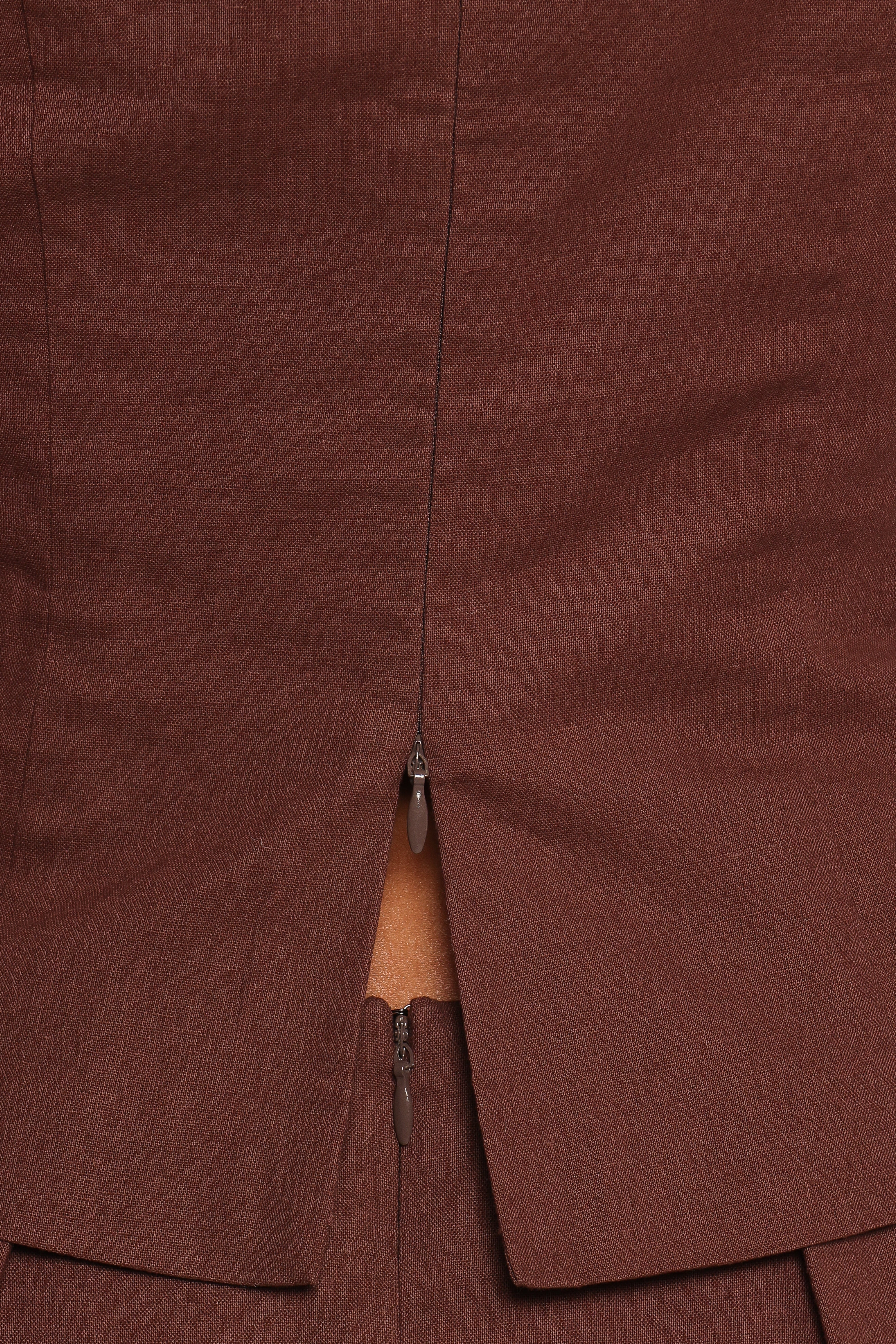 Chiaro Shell Top - Brown