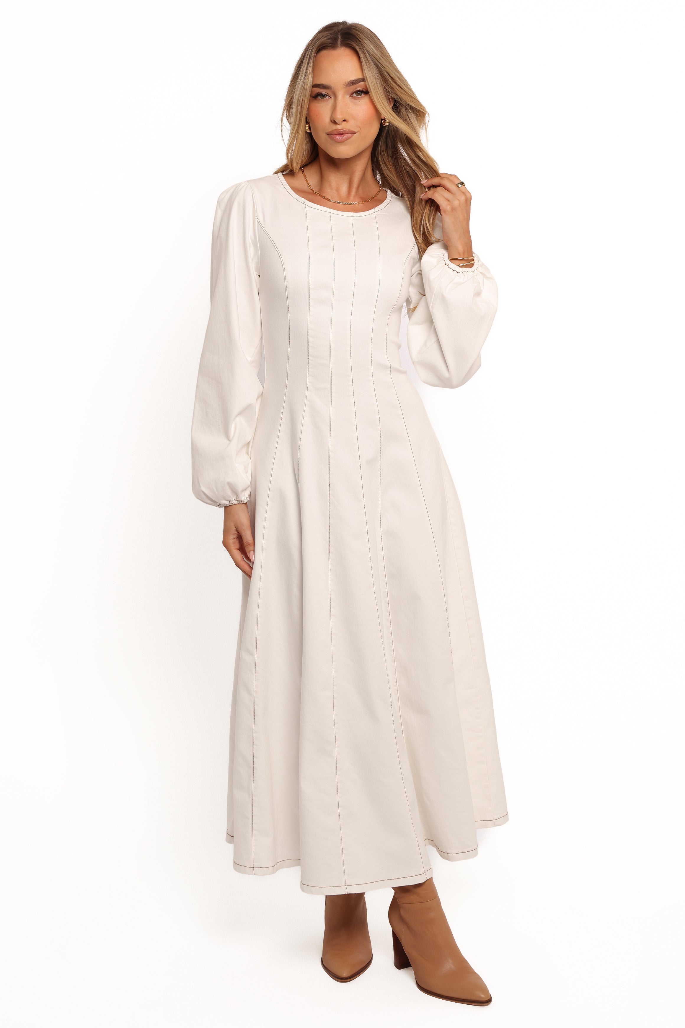Cilla Midi Dress - White