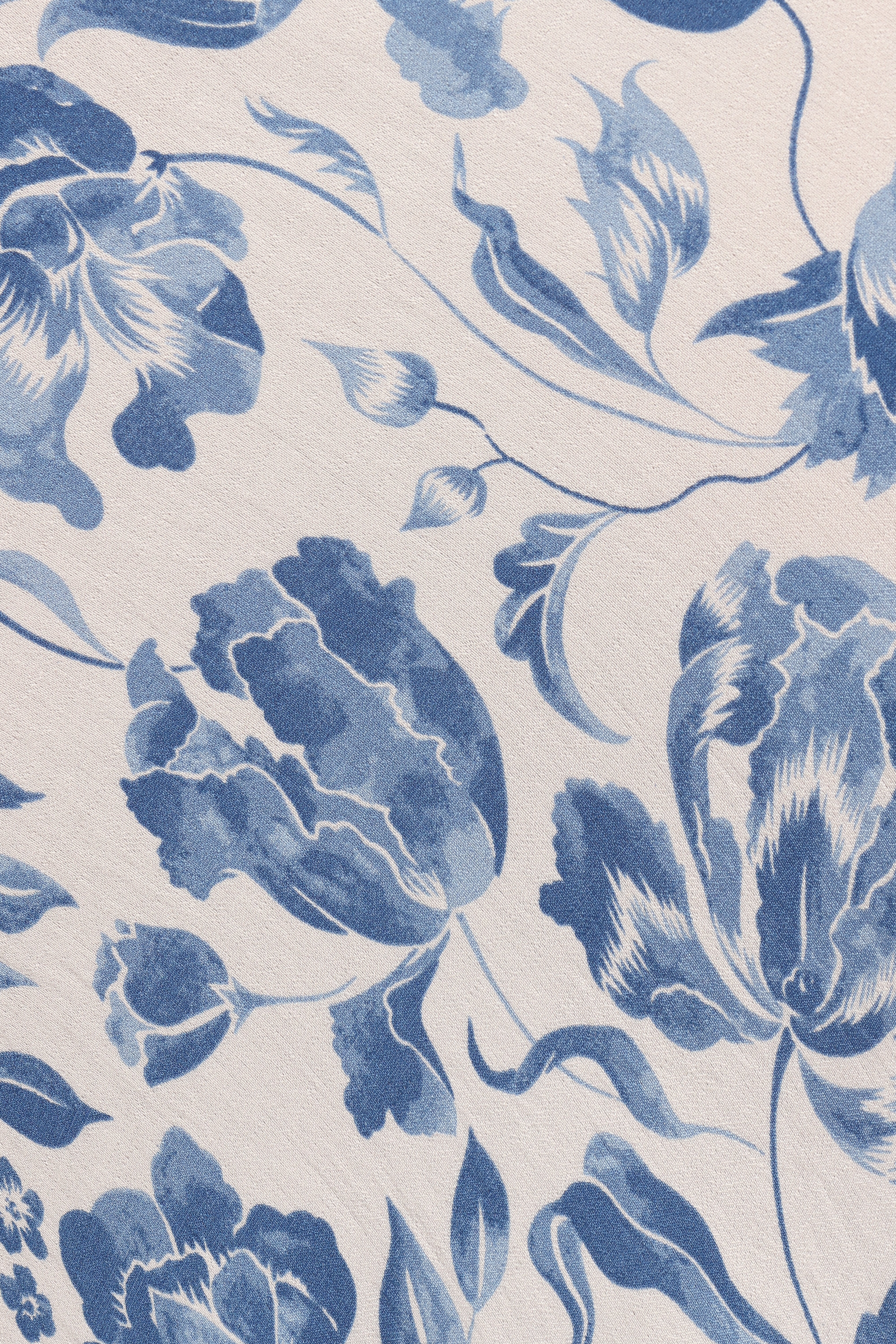 Claud Maxi Skirt - Blue White Floral