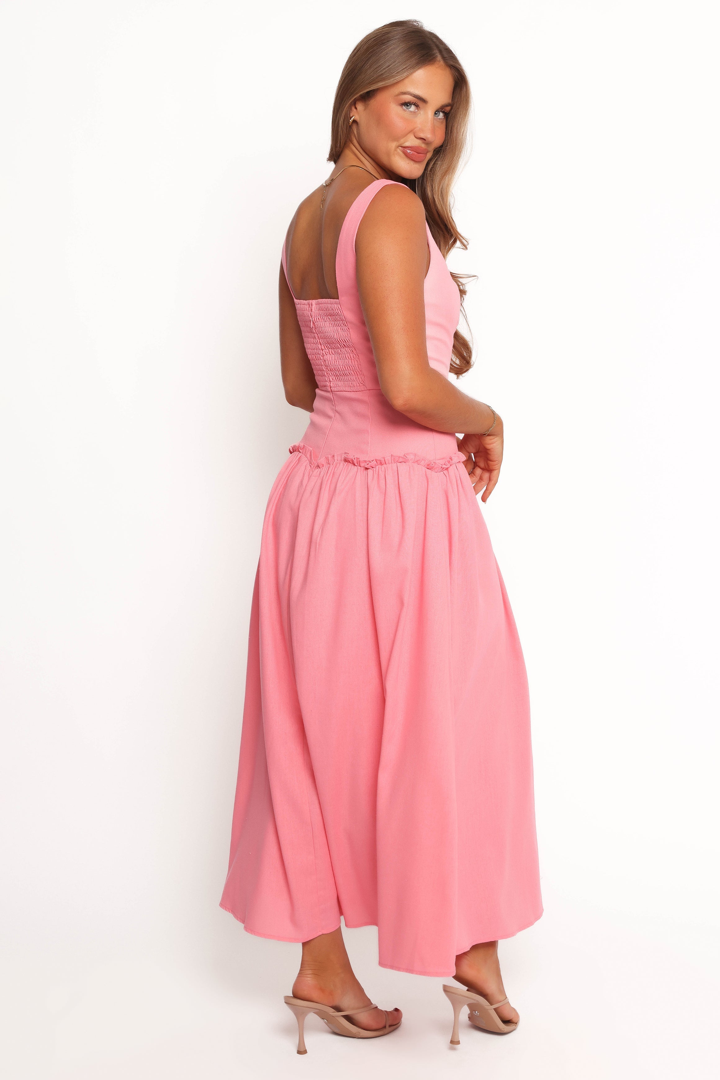 Clover Midi Dress - Pink