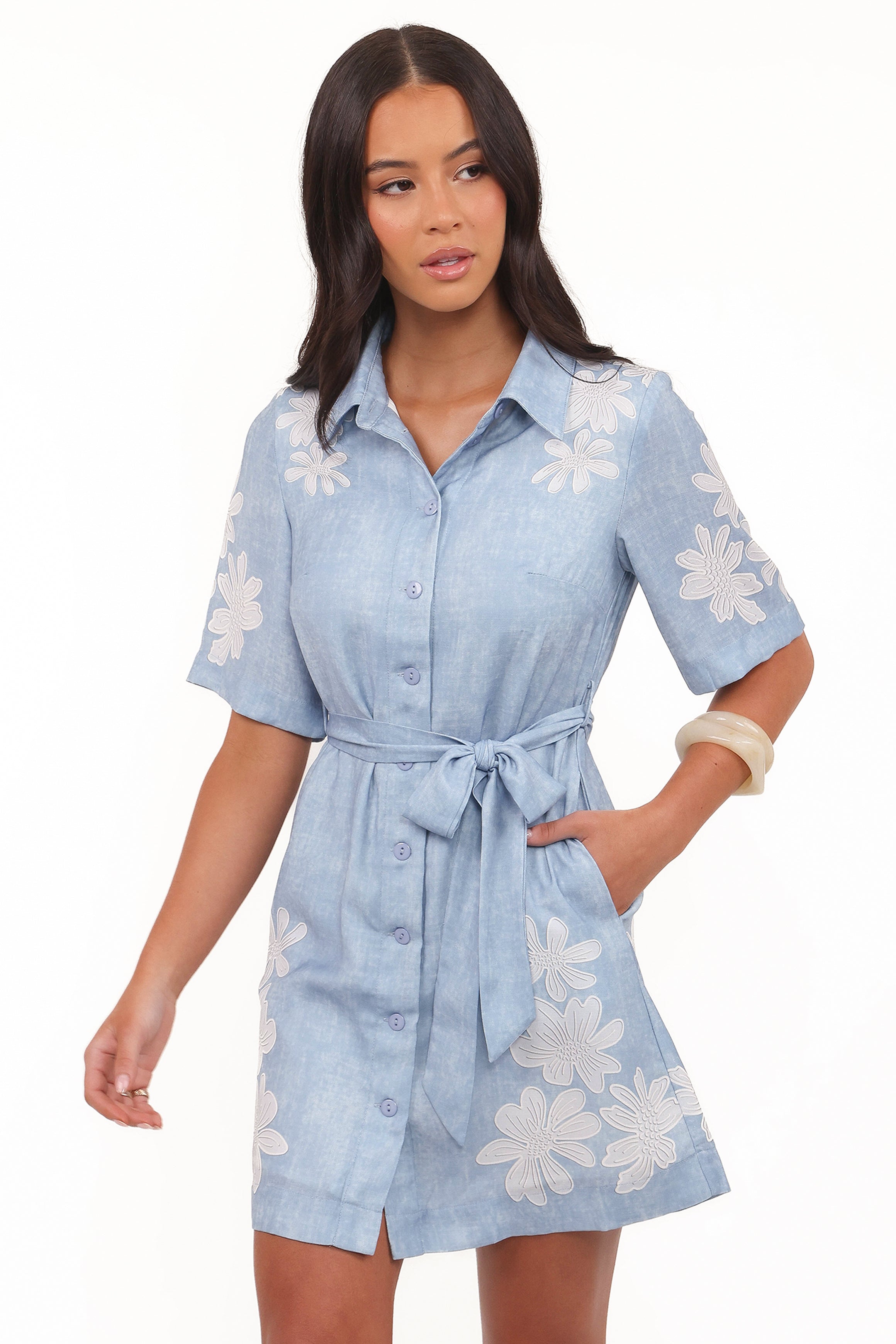 Connie Mini Dress - Blue