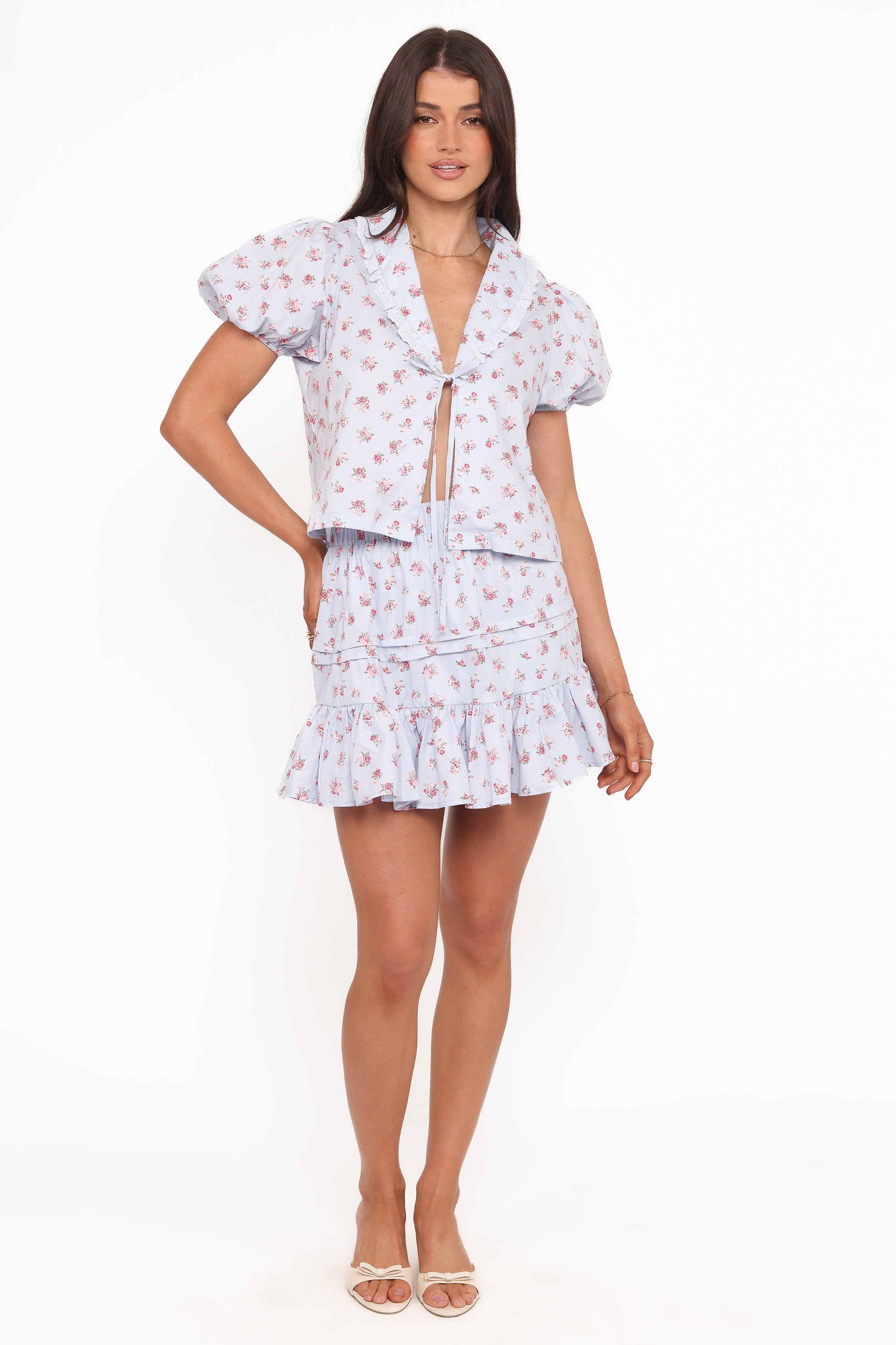 Courtney Skirt Set - Blue