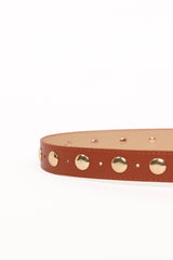 Dallas Studded Belt - Tan
