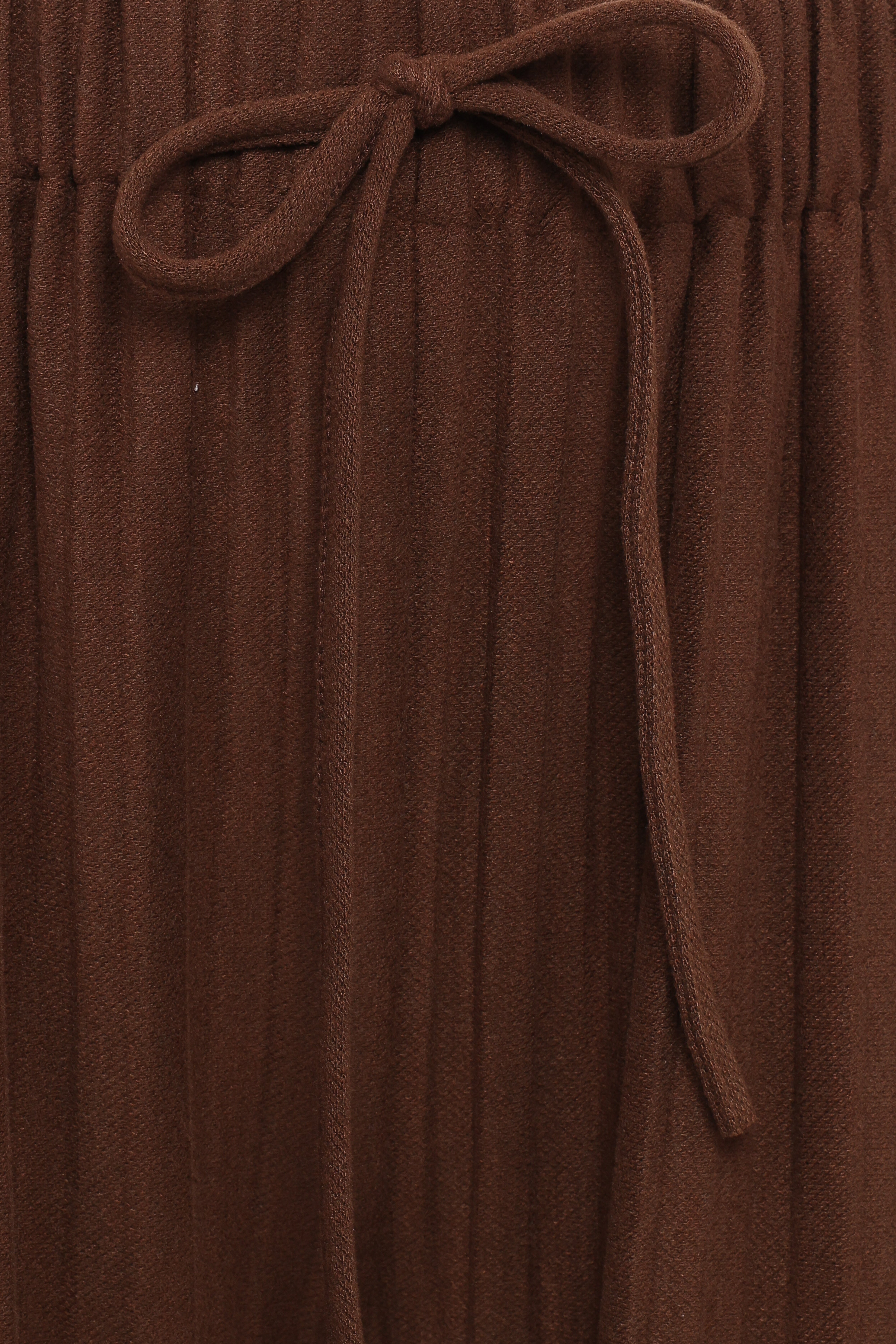 Davis Pleated Knit Pant - Brown