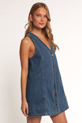 Dawson Mini Dress - Indigo Denim