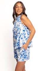 Delaney Short - Blue Floral