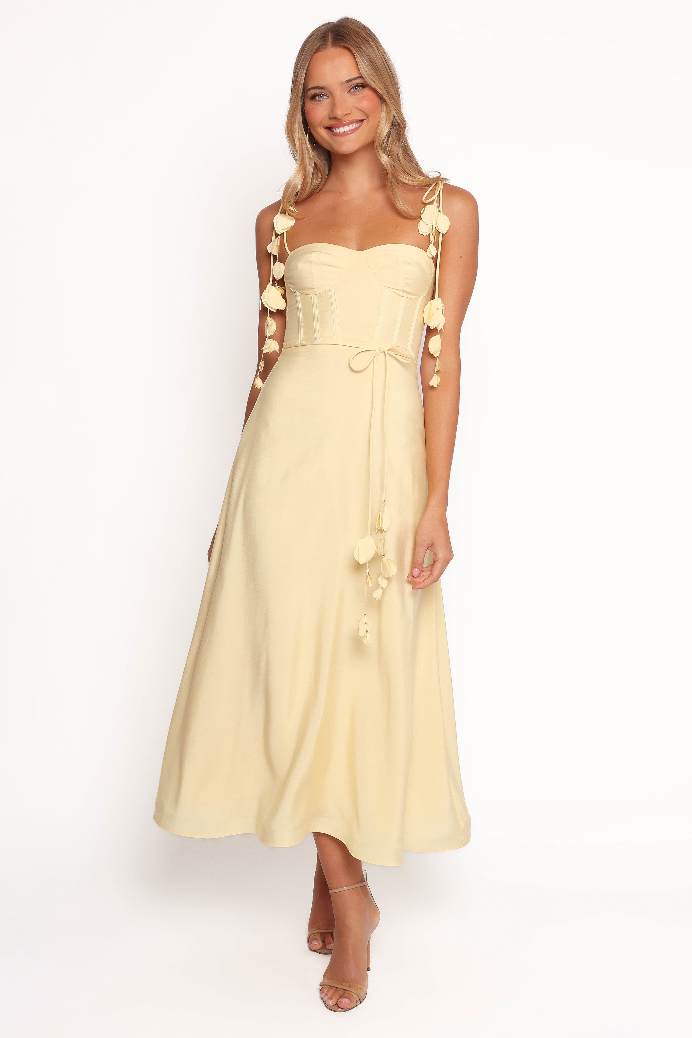 Della Midi Dress - Yellow