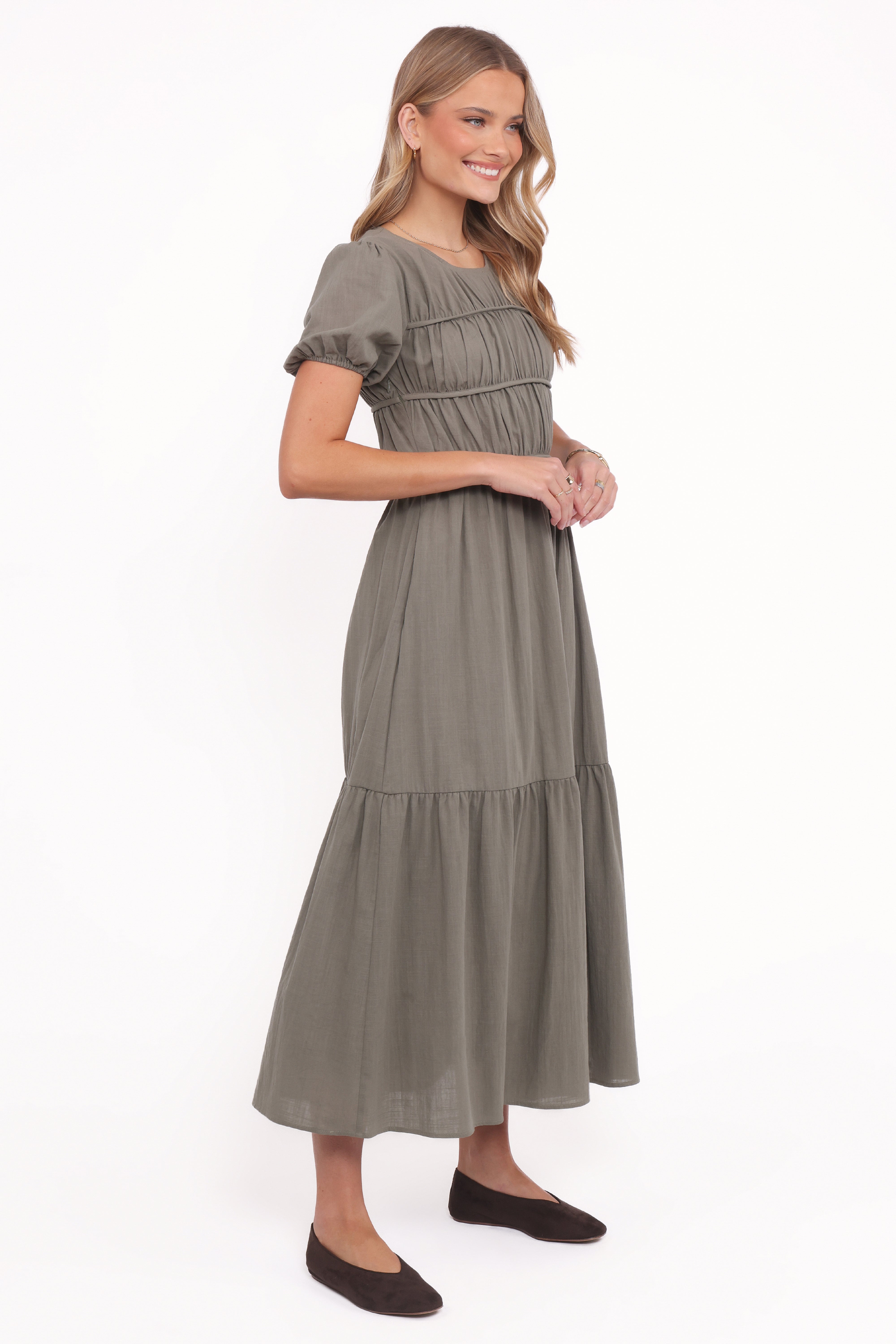 Deloria Maxi Dress - Olive