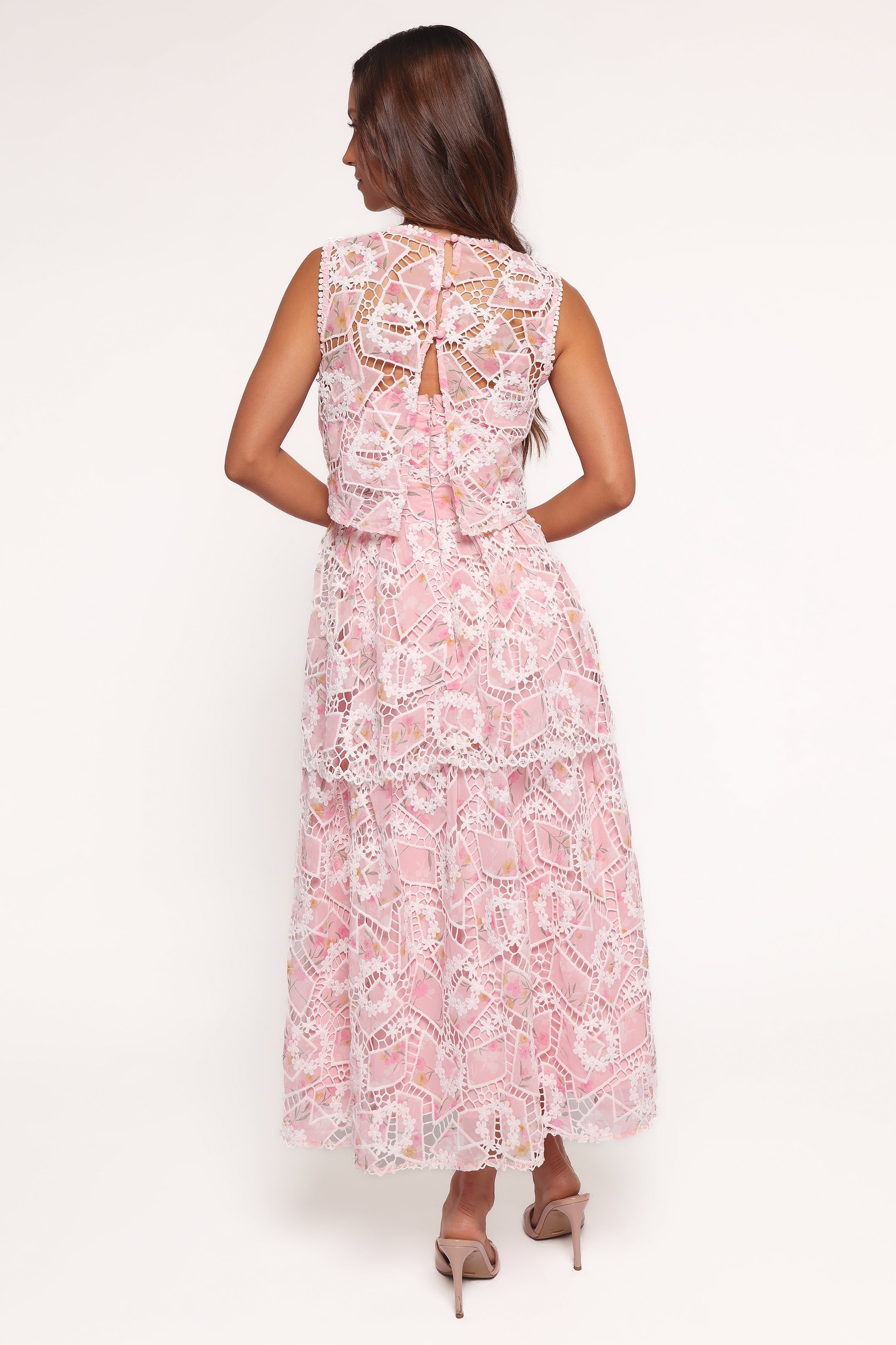 Eleanora Midi Dress - Pink Floral