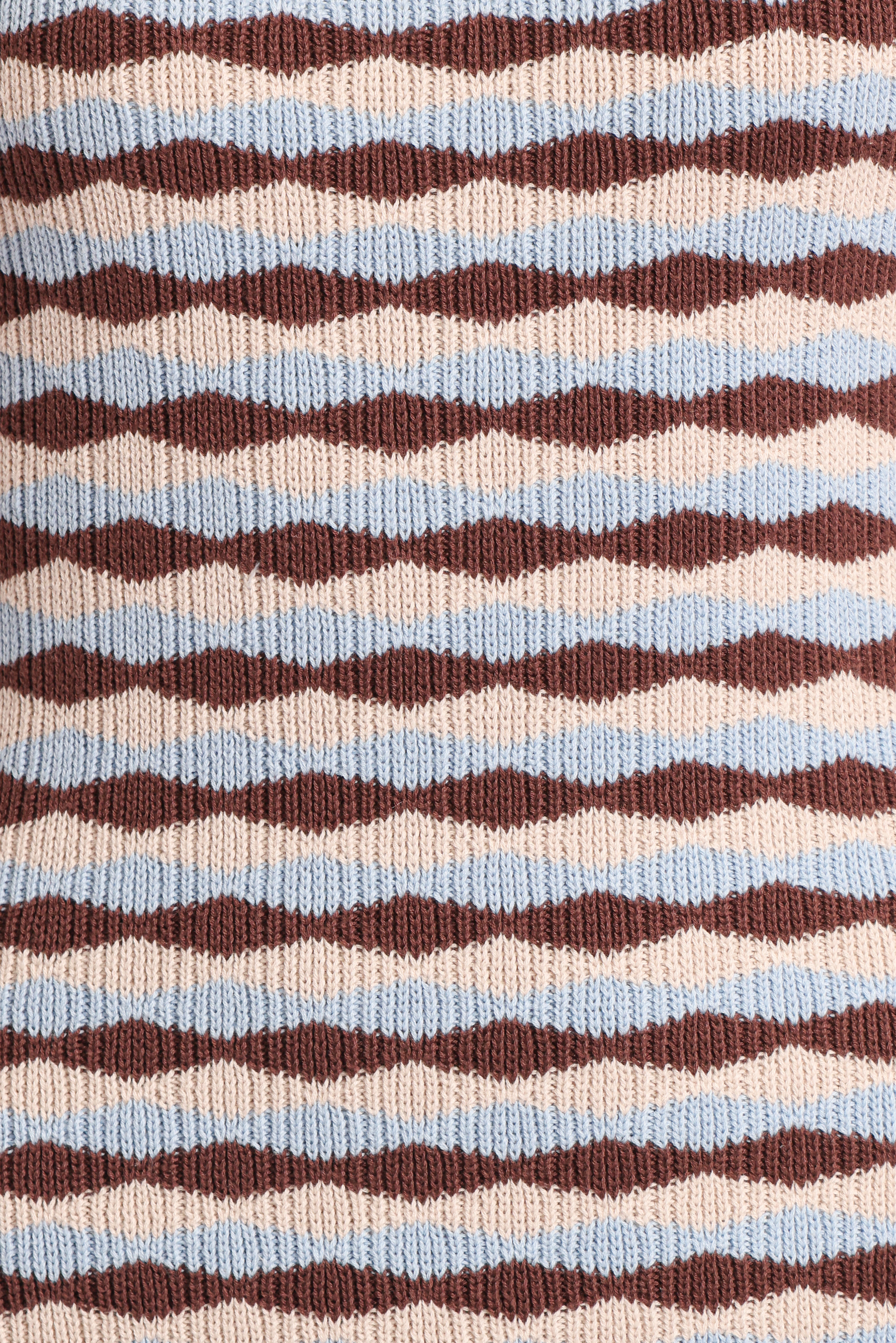 Elfrida Knit Mini Dress - Blue/Brown