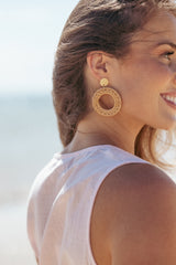 Esther Earrings - Tan
