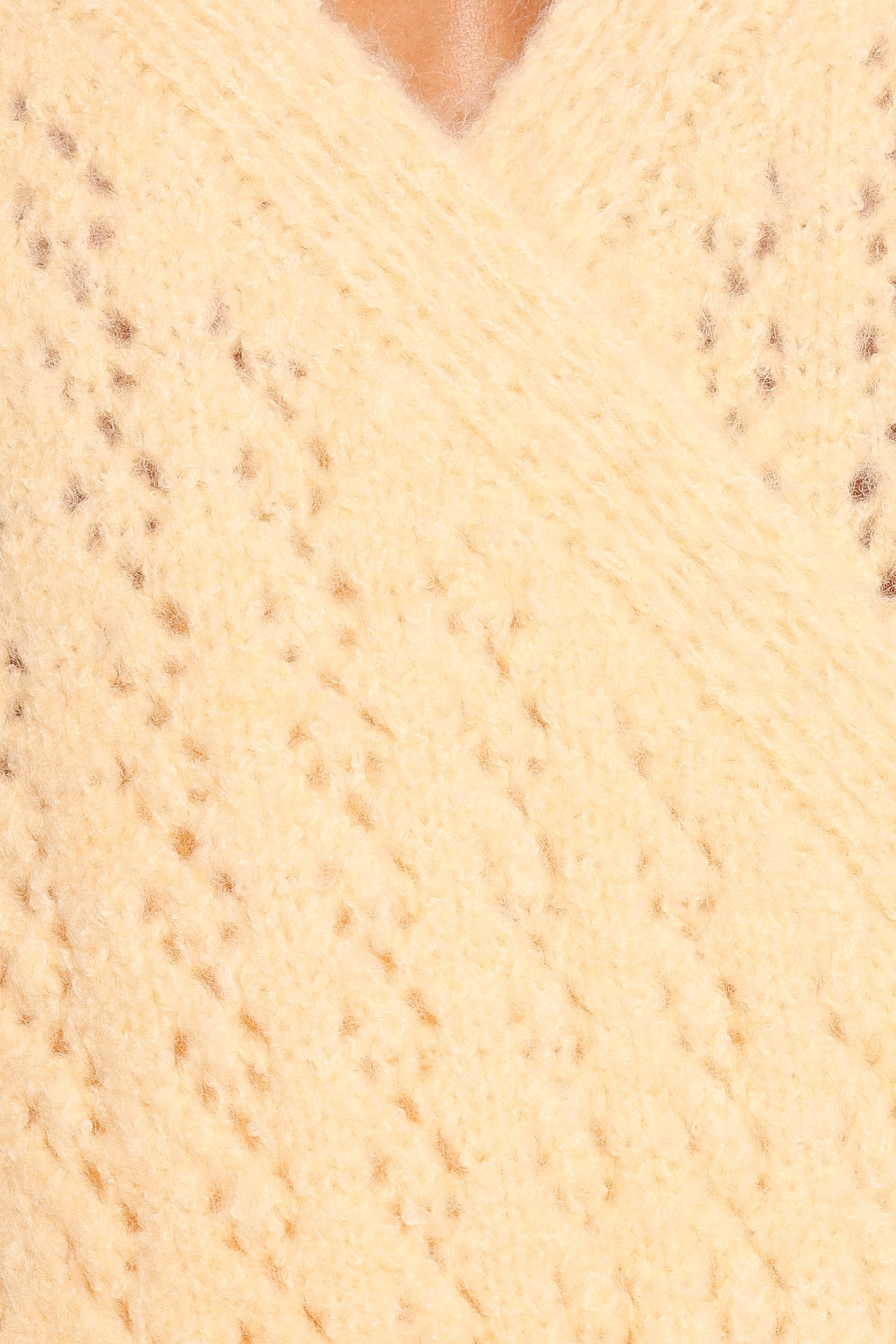 Etta Ballet Wrap Knit Sweater - Butter