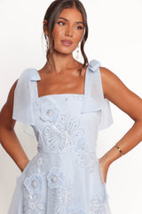 Evangeline Mini Dress - Blue